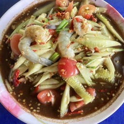 ตำแตงกุ้งสด