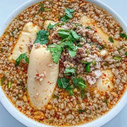 ต้มยำเต้าหู้หมูสับ