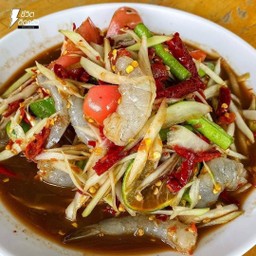ตำกุ้งสด