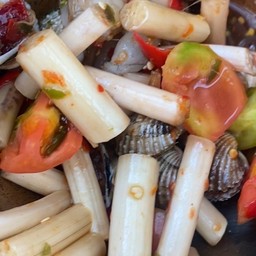 ไหลบัวหอยแครงกุ้งสด