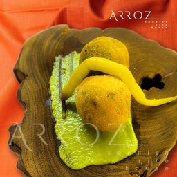 Eggplant, Mushroom & Spinach Croquette