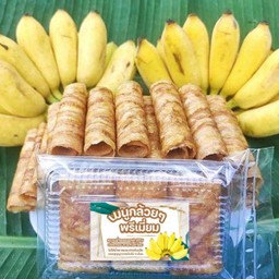 กล้วยม้วนหนึบๆ หวานธรรมชาติ ไม่เติมน้ำผึ้งน้ำตาล