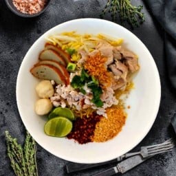 บะหมี่แห้งต้มยำ●ศรีนามเกียรติ สระบุรี