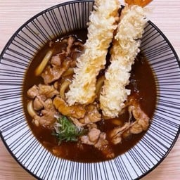 Shrimp Tempura Pork Curry Udon