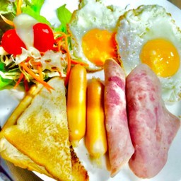 ชุดอาหารเช้า+สลัดผัก