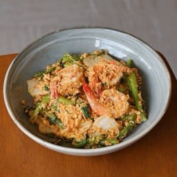 สุกี้แห้งกุ้ง