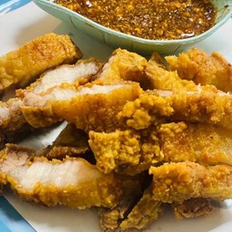 หมูสามชั้นทอดกรอบๆ