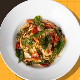 สปาเก็ตตี้ผัดเบคอนกวนชาเล (S)