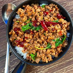 ข้าวกระเพราหมูสับ