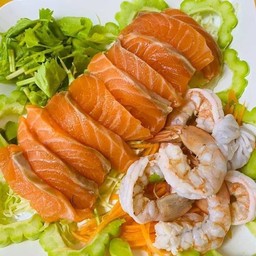 แซลมอนกุ้งสด ซีฟู๊ด
