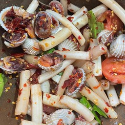 ตำไหลบัวหอยแครง