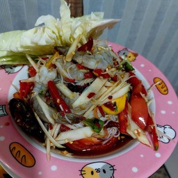ตำซั่วกุ้งสด