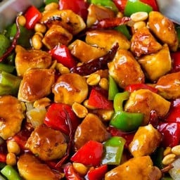 Peanut sauce Stir-Fry + Drink