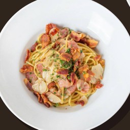 สปาเก็ตตี้ผัดเบคอน (S)