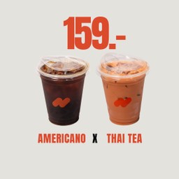 อเมริกาโน่+ชาไทย