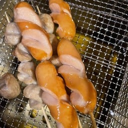 ไส้กรอกหนังกรอบแบบทอด