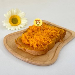 ปังแผ่นสังขยาชาไทยฝอยทอง