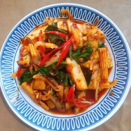 พริกเผาเต้าหู้ Vegan