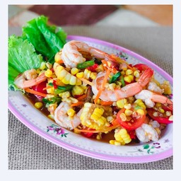 ตำกุ้งสุก