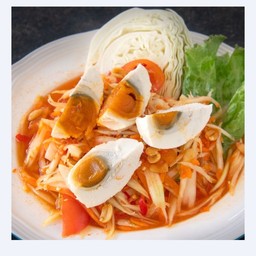 ตำไทยไข่เค็ม