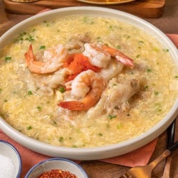 K19. ราดหน้ากุ้งไข่ข้น