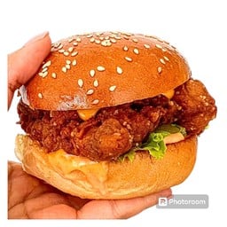 เบอร์เกอร์ไก่กรอบเผ็ดซี๊ด
