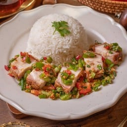 K53. ข้าวคั่วพริกเกลือหมูกรอบ