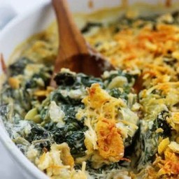 Baked spinach & cheese