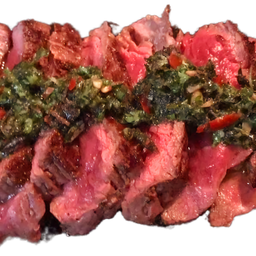 Dry aged Fillet Steak with Chimichurri and fries