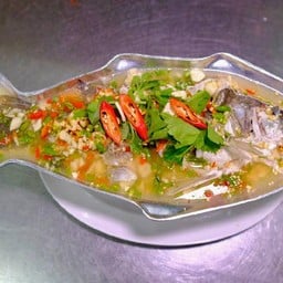 B8 ปลากระพงนึ่งมะนาว