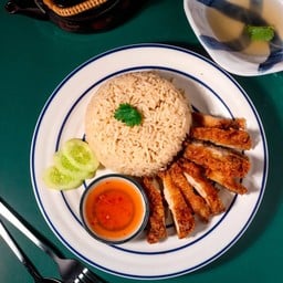 ข้าวมันไก่ทอดหมักซีอิ๊วหาดใหญ่ (ธรรมดา)