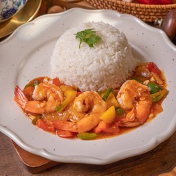 K56. ข้าวผัดเปรี้ยวหวานกุ้ง