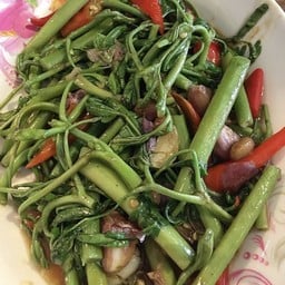 ผัดกระเฉดไฟแดง