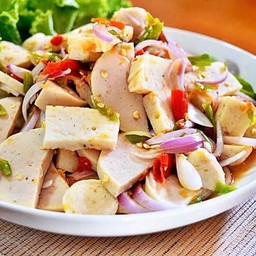 ยำหมูยอ ใส่มะนาวจริงๆ