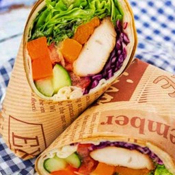 Garden chicken salad wrap เน้นผัก