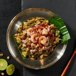 ยำผักหวานกุ้งสด
