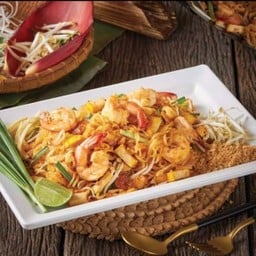 ผัดไทยกุ้งสด