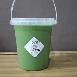 ชาเขียวแก้วถังพร้อมหูหิ้ว