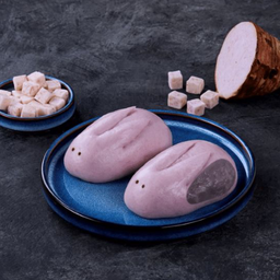 [อร่อยซ่ากับโค้ก] ซาลาเปาแรบบิท ครีมเผือก (2ชิ้น) +  โค้ก ออริจินัล (กระป๋อง) 