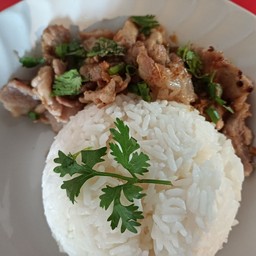 หมูทอดกระเทียม