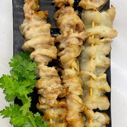 หมูสามชั้นย่าง 3 ไม้ (น้ำจิ้มซีฟู้ด)