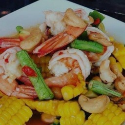 ตำข้าวโพดกุ้งสุก