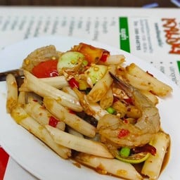 ตำไหลบัวกุ้งสด