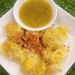 เกี๊ยวลวก(น้ำจิ้มซีฟูดส์)