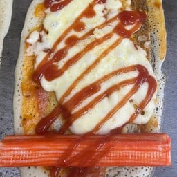 ปูอัดพิชซ่าชีสยืด