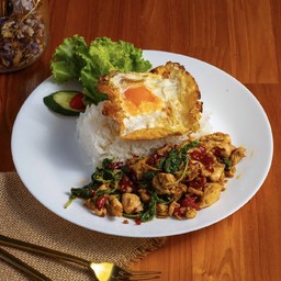 ข้าวกะเพรา(หมู/ไก่)