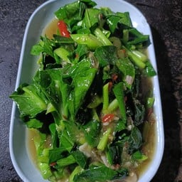 คะน้าปลาเค็ม,(กับข้าว)