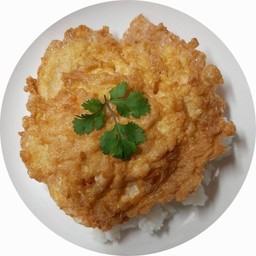 ข้าวไข่เจียวกุ้งสับ