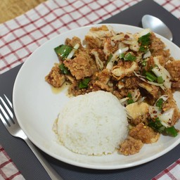 ข้าวยำไก่ทอด ไซส์ L