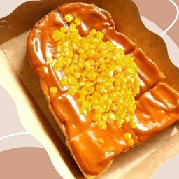 ปังปิ้ง สังขยาชาไทย ข้าวโพด (2แผ่น)